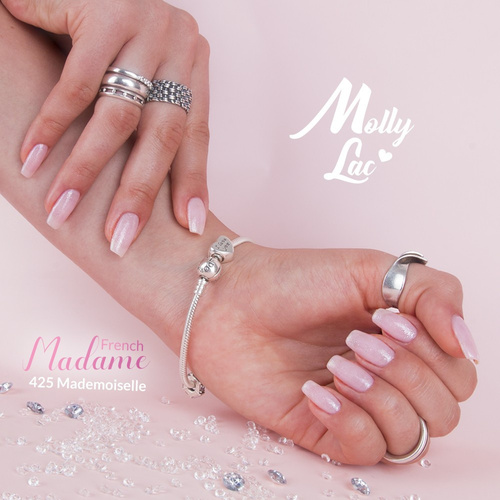 Lakier hybrydowy MollyLac Madame French mademoiselle 10g Nr 425