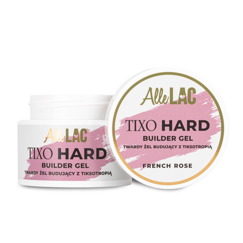 10+1gratis Żel budujący twardy z tiksotropią AlleLac Tixo Hard Builder Gel French Rose 45g
