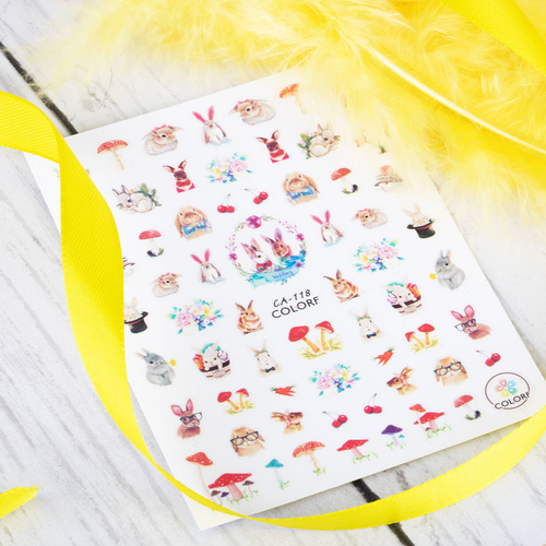 Naklejki do paznokci cienkie samoprzylepne wielkanocne CA-118