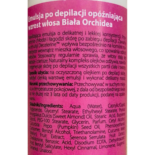 Emulsja po depilacji Erbel Velvet Professional biała orchidea 100 ml