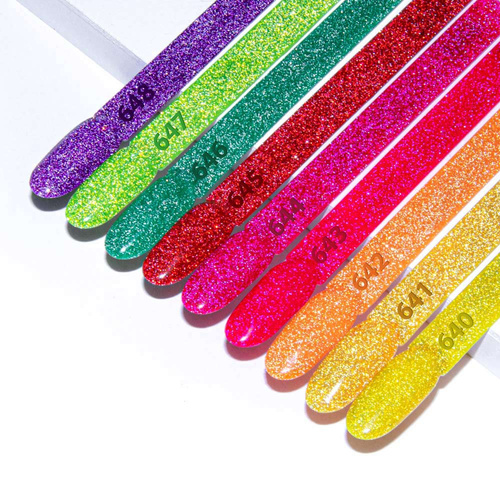 Lakier hybrydowy Molly Nails Flashing Lights Neon Evergreen HEMA/Di-HEMA Free 8g Nr 647