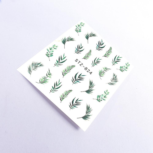 Naklejki wodne do paznokci liście STZ-824