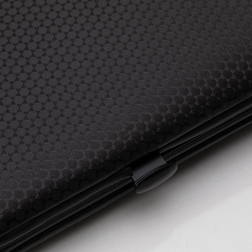 Zestaw 15 akcesoriów kosmetycznych do manicure, pedicure i zabiegów na twarz w czarno - brązowym etui - CC045