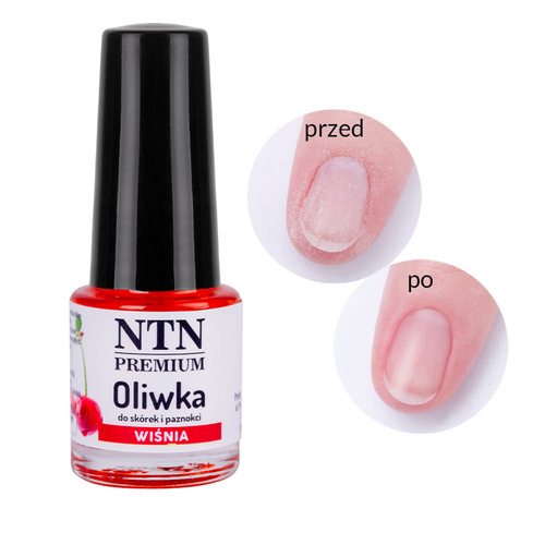 100sztuk Oliwka do skórek i paznokci NTN Premium o zapachu wiśniowym 5 ml Nr 12