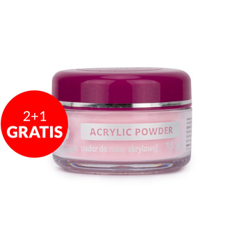2+1gratis Puder akrylowy do paznokci Allepaznokcie Intense Pink Acrylic Powder 15g Nr 8