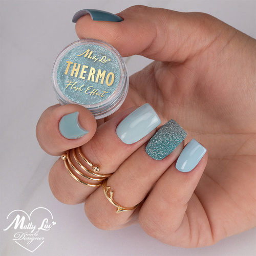 Pyłek do paznokci Thermo Flash Effect MollyLac 0,5 g Nr 9