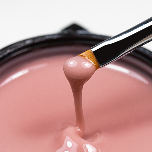 10+1gratis Budujący żel samopoziomujący twardy średniogęsty builder gel self leveling Molly Nails Nutty Nut HEMA/Di-HEMA Free 50 g