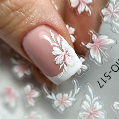 Naklejki do paznokci 5D samoprzylepne kwiaty MO-517