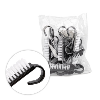 Szczoteczka do manicure i pyłu mała czarna 10szt