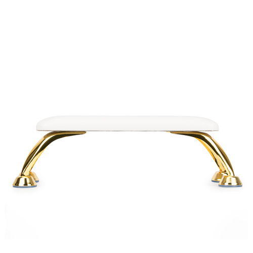 Podpórka do manicure na złotych nóżkach Molly Nails biała