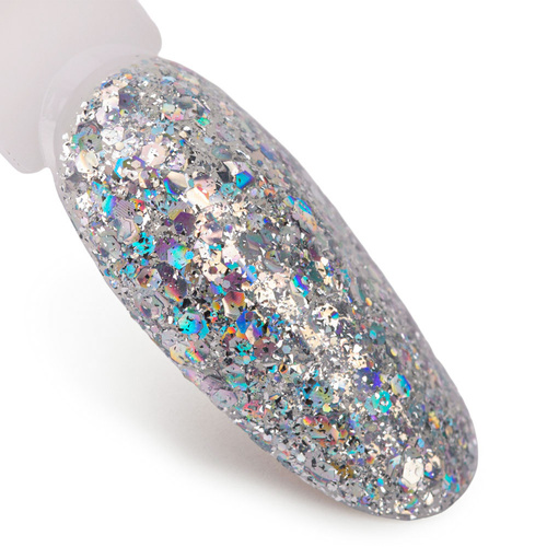 Lakier hybrydowy brokatowy MollyLac Born To Glow Aspire 10 g Nr 573