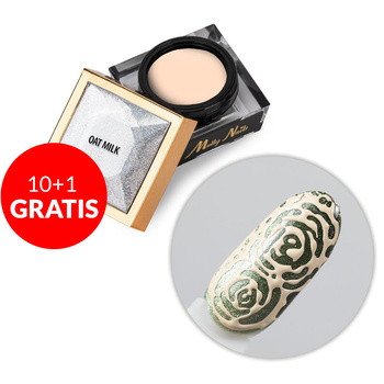 10+1gratis Creative Flow Color Gel  - kreatywny NailArt żel do efektu topniejących, miękkich wzorów Molly Nails Oat Milk HEMA/Di-HEMA free 5 g