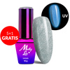 5+1gratis Lakier hybrydowy świecący w ciemności MollyLac Night Glowing Precious HEMA/Di-HEMA Free 10g Nr 677