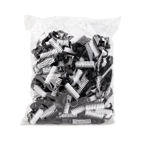 Szczoteczka do manicure i pyłu mała czarna 100szt