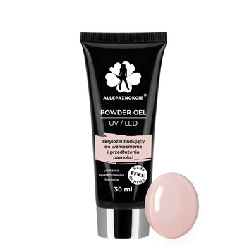 Powder Gel akrylożel Allepaznokcie HEMA/Di-HEMA Free Nude 30ml