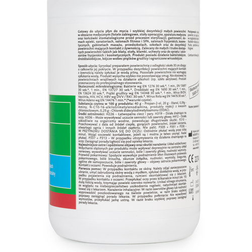 Spray do mycia i dezynfekcji powierzchni ze spryskiwaczem Medisept Velox Top AF Neutral 1000 ml