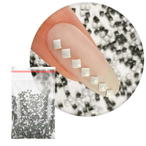 ShinePins gładkie ćwieki błyskotki ozdoby do paznokci kwadratowe mini NTN Premium Nr 11 5g