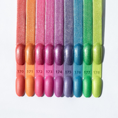 5+1gratis Lakier hybrydowy Molly Nails Neon Flashy Cat Eye HEMA Free 8g Nr 178