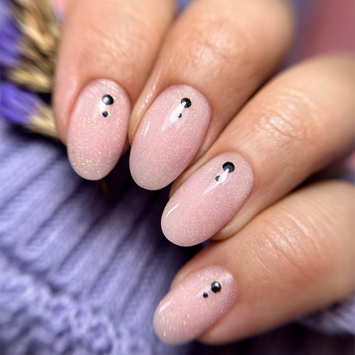 Żel budujący do paznokci Porcelain Sparkle Gel Laskovska light nude MollyLac 15g