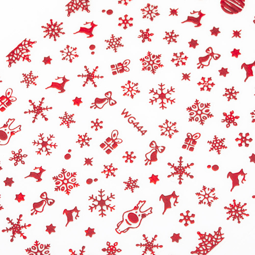 Naklejki do paznokci samoprzylepne świąteczne Molly Nails WG444