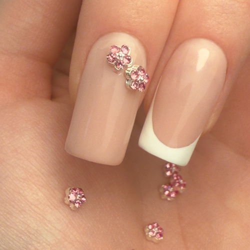 Ozdoby do paznokci kwiatki 3D Molly Nails K1123 10 szt