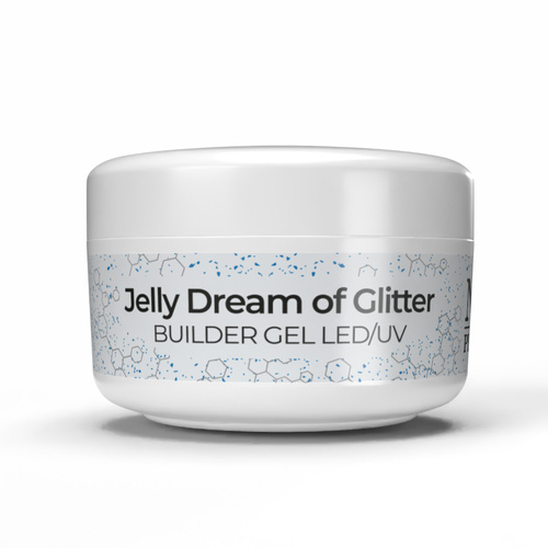 Żel budujący Limited Edition Jelly Dream of Glitter NTN Premium HEMA Free 30g