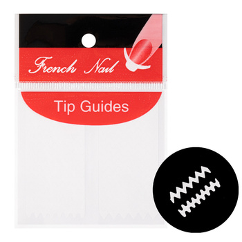 Samoprzylepne paski naklejki do french manicure Nr 9 ok. 30szt.