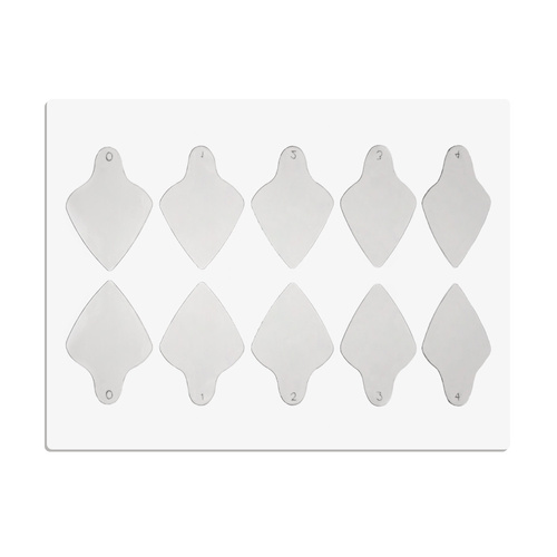 Samoprzylepne silikonowe formy do Dual Form szpic krótki ST012-4 MollyLac 24 szt.