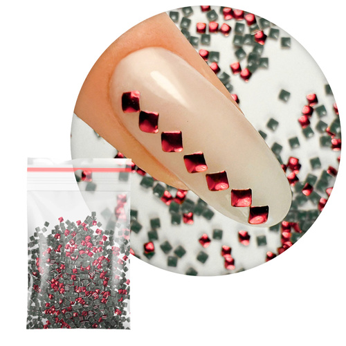 ShinePins gładkie ćwieki błyskotki ozdoby do paznokci kwadratowe mini NTN Premium Nr 5 5g