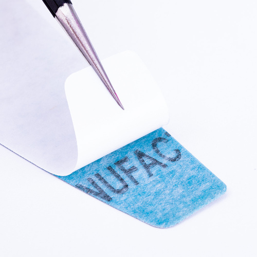 Nakładki ścierne zamienne do pilnika metalowego łódka półksiężyc (kolor zebra) gradacja 240 10szt