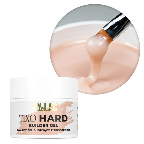 Żel budujący z tiksotropią AlleLac Tixo Hard Builder Gel Light Nude 45g