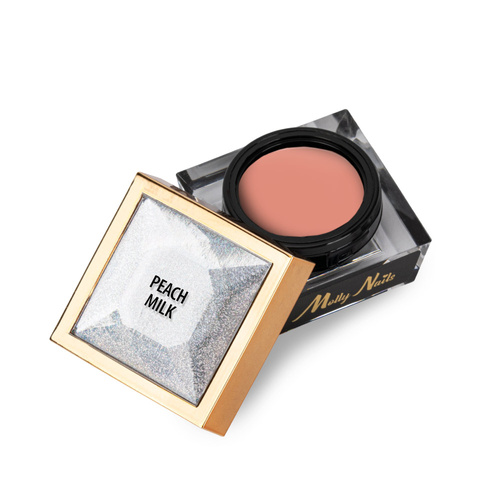 Creative Flow Color Gel  - kreatywny NailArt żel do efektu topniejących, miękkich wzorów Molly Nails Peach Milk HEMA/Di-HEMA free 5 g