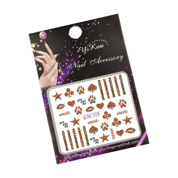 Naklejki wodne do paznokci panterka BN-1578