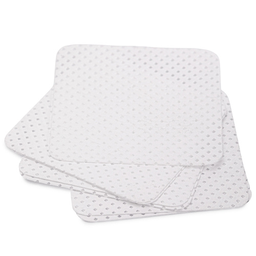 Waciki bezpyłowe perforowane do paznokci białe 5x5 cm 200 szt
