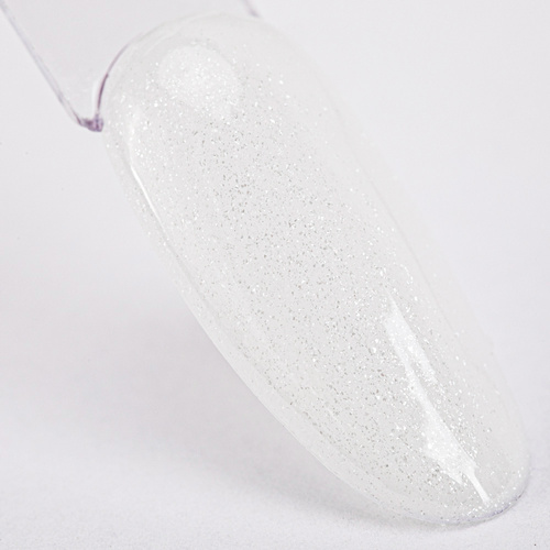 Żel w butelce z mikrowłóknami Fiber Overlay Gel Milky Glitter NTN Premium 7 g