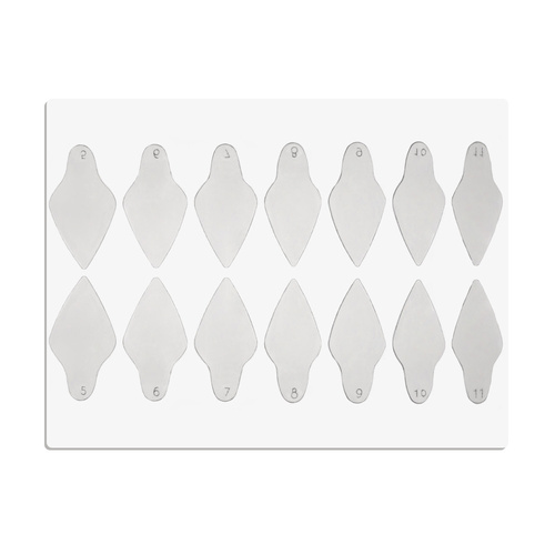 Samoprzylepne silikonowe formy do Dual Form szpic krótki ST012-4 MollyLac 24 szt.