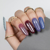 5+1gratis Lakier hybrydowy Molly Nails Flashing Lights 3 Metal Rain HEMA/Di-HEMA Free 8g Nr 617