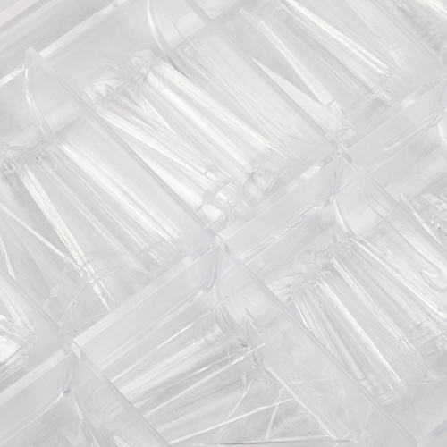 Tipsy do szybkiego przedłużania paznokci Nail Tips NTN Premium ballerina krótka kieszonka 100 szt