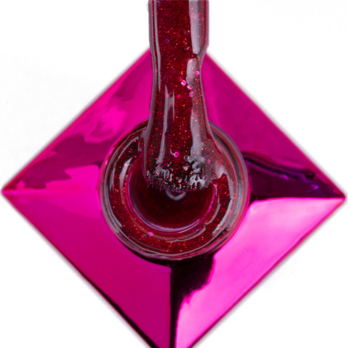 Lakier hybrydowy MollyLac Bling it on! Red me now 10g Nr 506