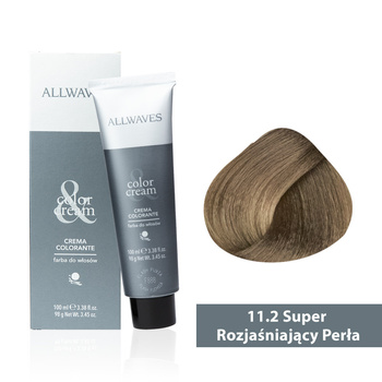 Farba do włosów Allwaves Cream Color super rozjaśniający perła11.2 100 ml