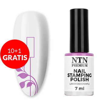 10+1gratis Lakier do stempli i blaszek NTN Premium różowy 7ml Nr 103