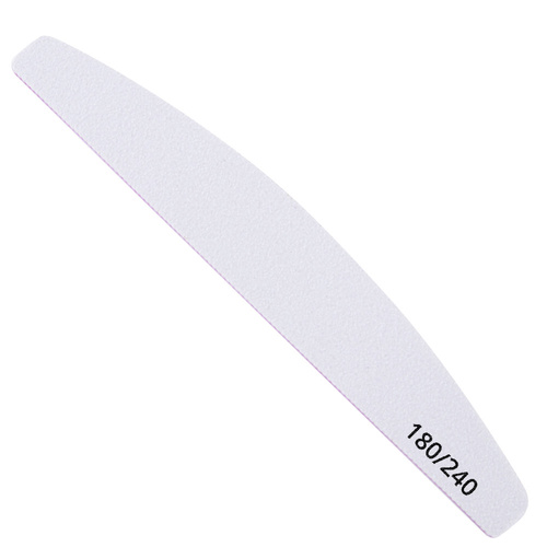 Pilnik do paznokci łódka biały 180/240 pakiet 10szt
