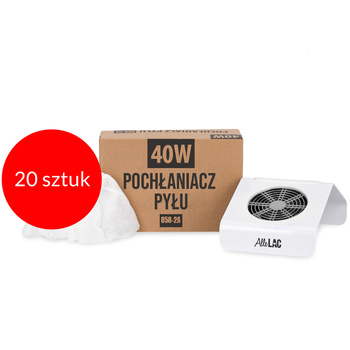 20sztuk Workowy pochłaniacz do pyłu 1-wiatrakowy 40W AlleLac biały 858-2A