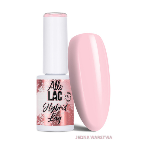 Lakier hybrydowy LED/UV Gel Polish Nudes N3 Silk Pink AlleLac HEMA/Di-HEMA Free 6g