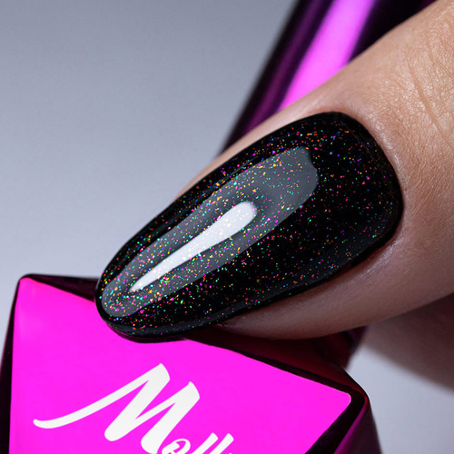 Top LED/UV no wipe brokatowy Molly Nails Sparkle Top Picante 10g
