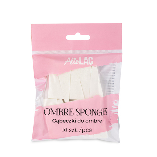 100sztuk Gąbka gąbeczka do ombre i makijażu lateksowa AlleLac 10 szt