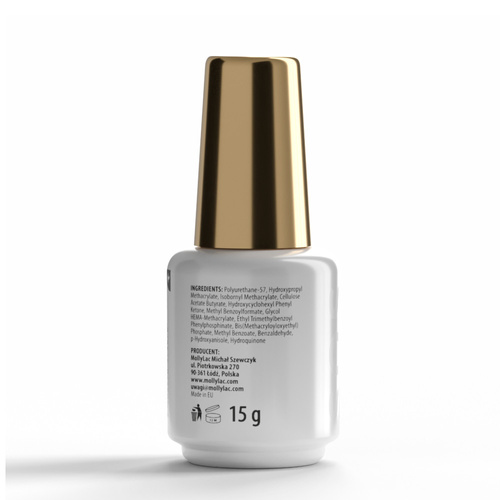 Baza kauczukowa elastyczne paznokcie manicure pedicure do ozdób S.O.S. Antidotum Pro Salon Molly Nails Clear 15g