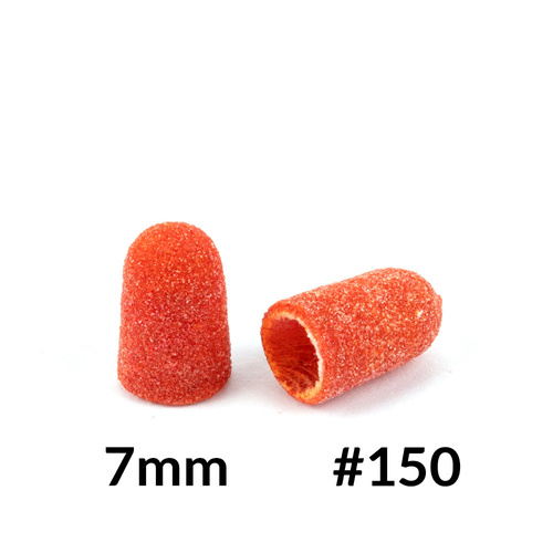 Kapturki do pedicure 7 mm gradacja 150 10 szt Fabric Podo AlleMed Pomarańczowy Orange