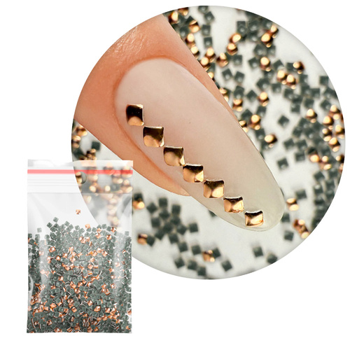 ShinePins gładkie ćwieki błyskotki ozdoby do paznokci kwadratowe mini NTN Premium Nr 7 5g