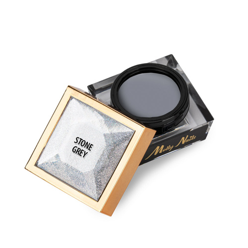 10+1gratis Creative Flow Color Gel  - kreatywny NailArt żel do efektu topniejących, miękkich wzorów Molly Nails Stone Grey HEMA/Di-HEMA free 5 g